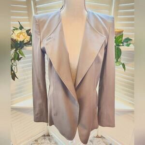HELMUT LANG GRAY DOUBLE BREASTED BLAZER SIZE 4